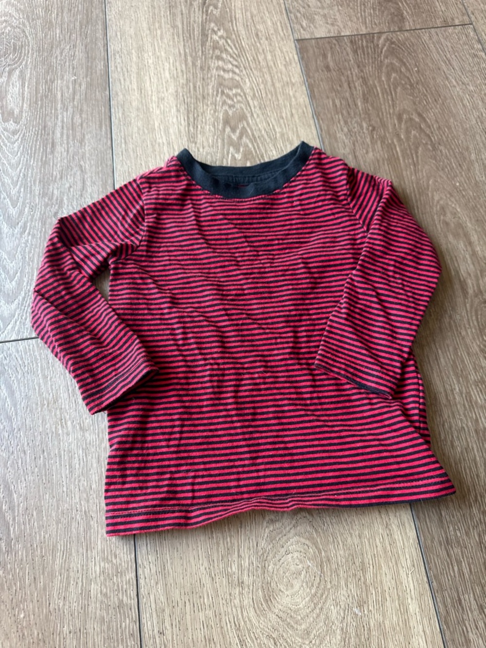 Epic Threads Red and Black Striped Long Sleeve Tee